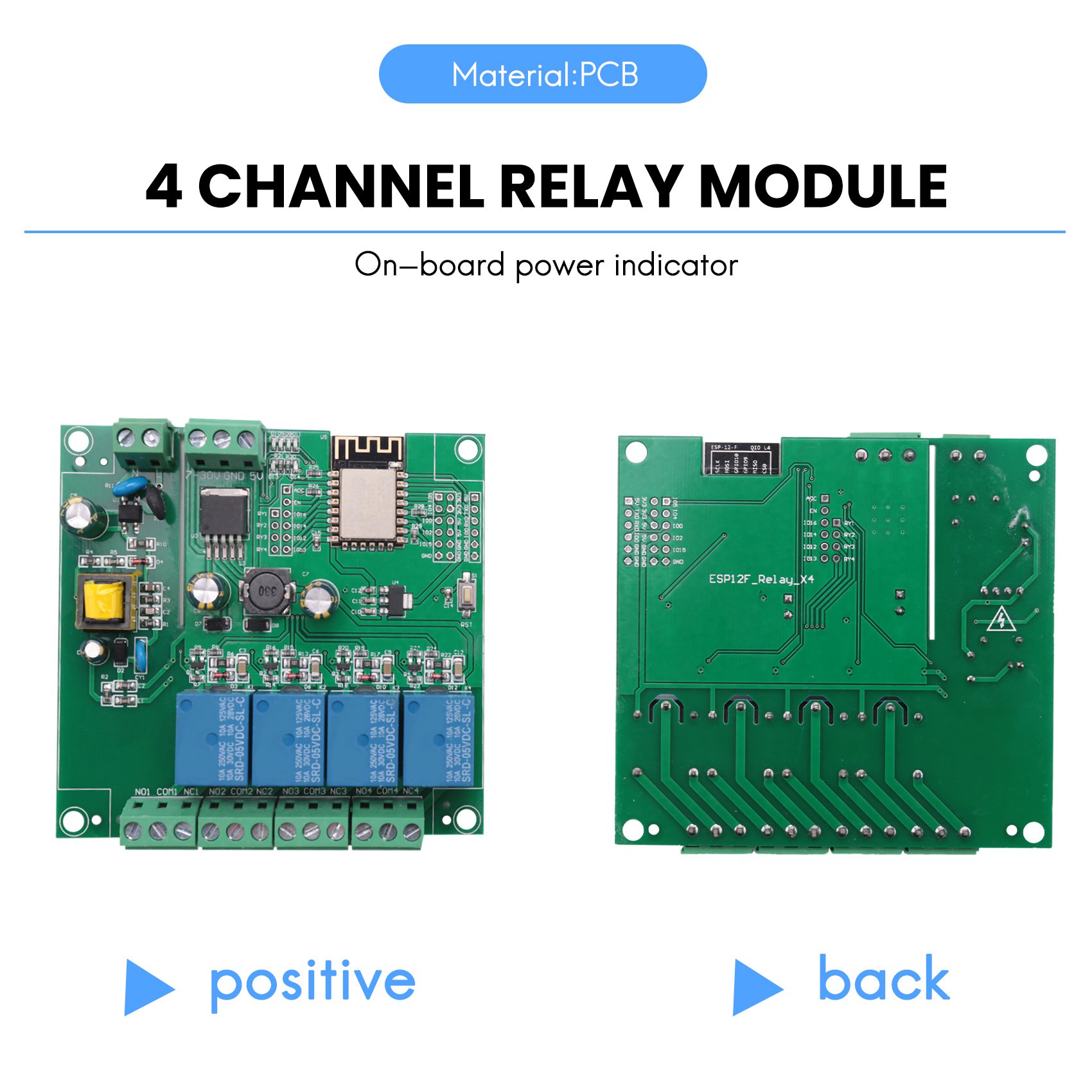 Esp8266 Relay Module - SCLS ESP8266 Draadloze WIFI 4 Kanaals