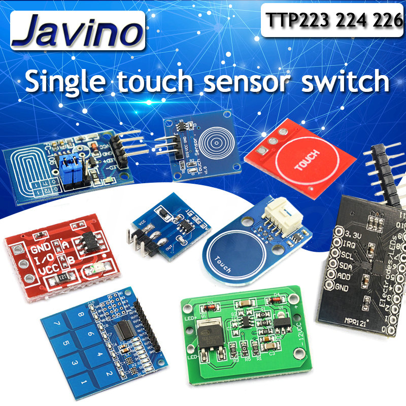 Sensor Kit Arduino - 1/4/8/16 Kanaals TTP223 TTP224 TTP226 TTP229