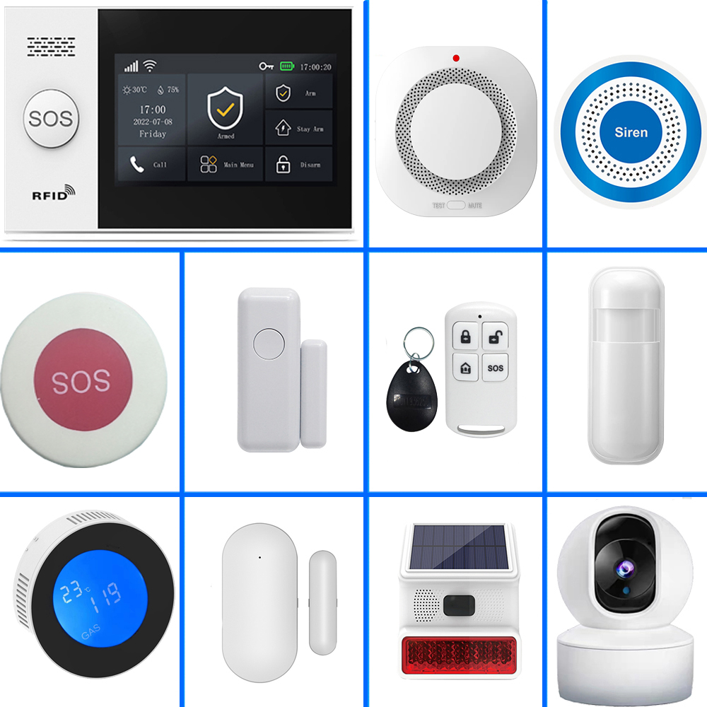 Smart Home Automation Kit - PGST 4G Tuya Smart Home Alarmsysteem,