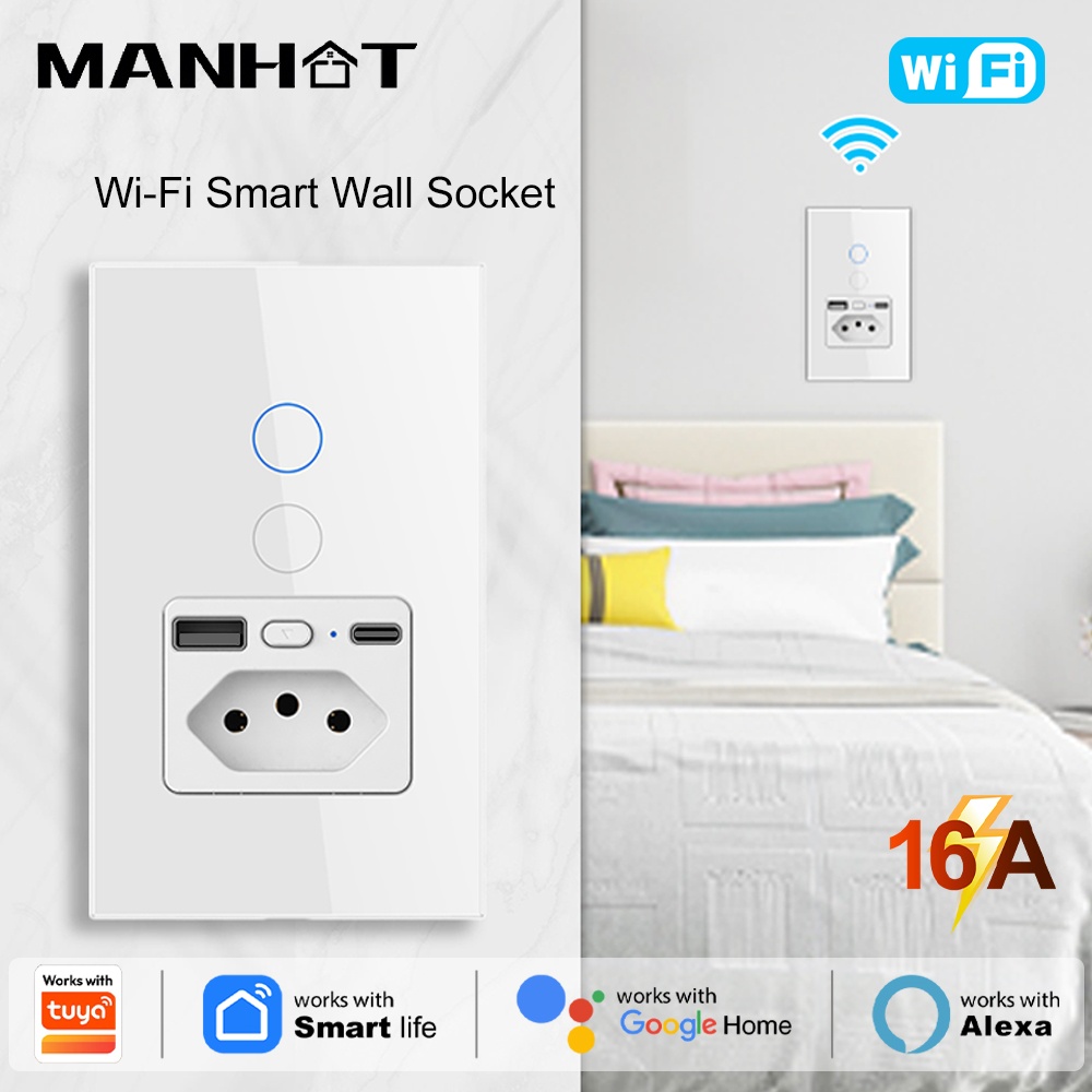 Manhot WiFi 16A Braziliaanse s - Smart Light Switch Wifi recensie en prijs
