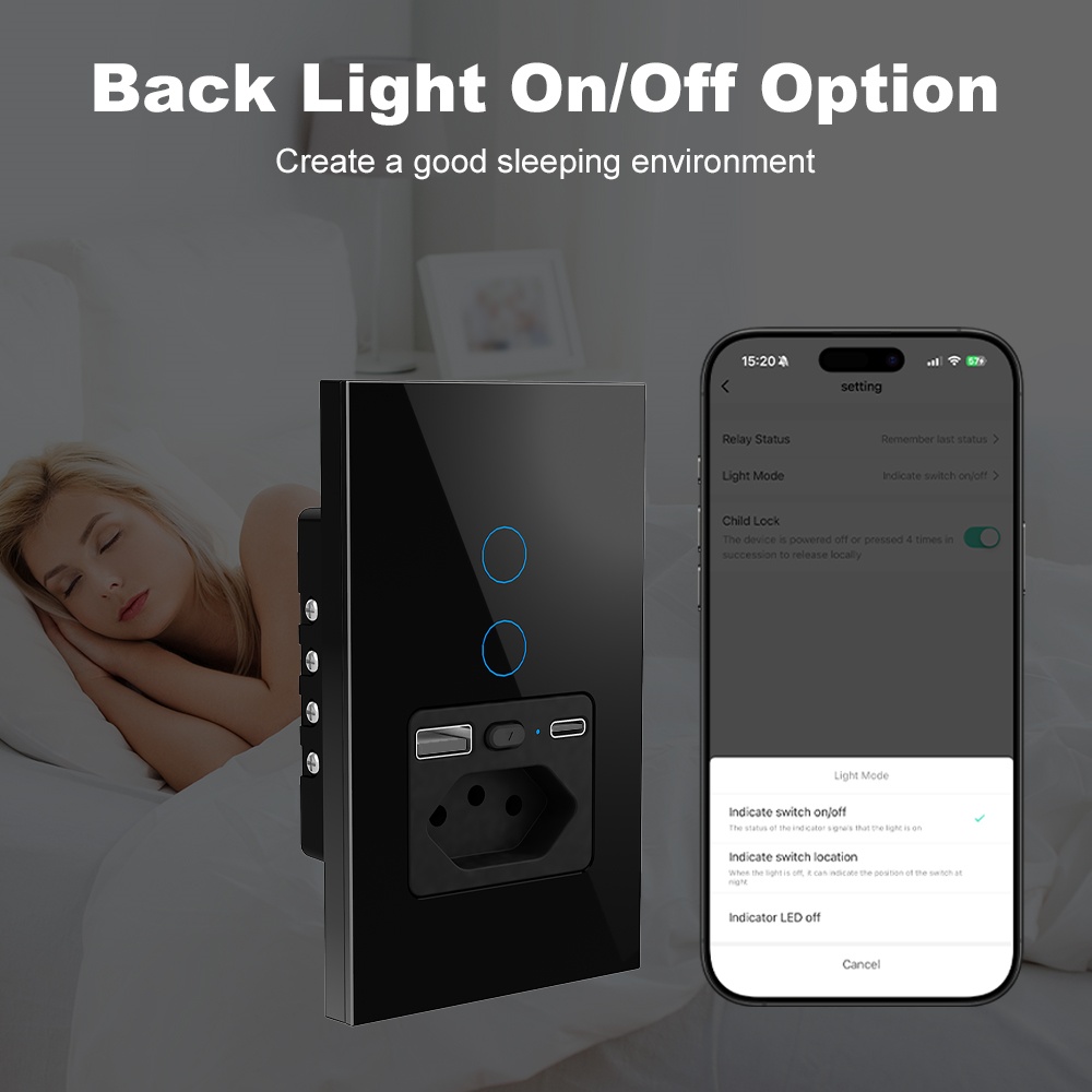 Manhot WiFi 16A Braziliaanse s - Smart Light Switch Wifi recensie en prijs