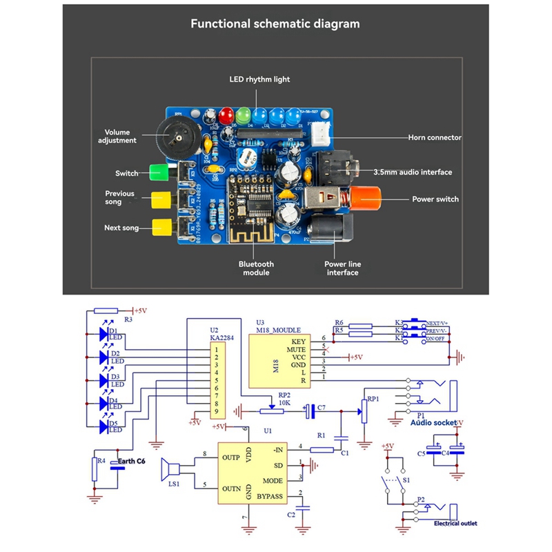 DIY Bluetooth Speaker Kit Elek - Electronics Project Kit recensie en prijs